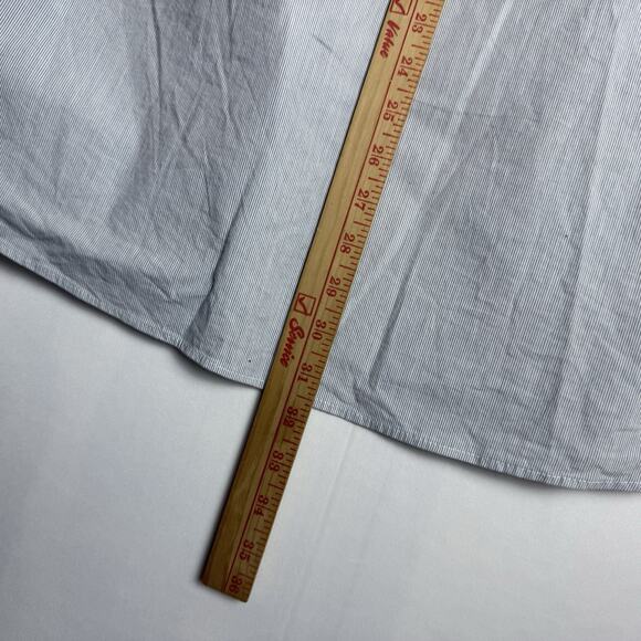 Banana Republic‎ Dress Shirt Mens Extra Large Slim Fit Long Sleeve Grey Gray - Picture 8 of 9